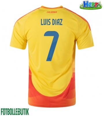 Colombia Luis Diaz #7 Hemmatröja Copa America 2024 Kortärmad